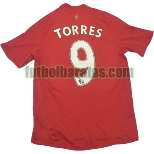 tailandia camiseta torres 9 liverpool 2008-2010 primera equipacion