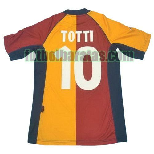 tailandia camiseta totti 10 as roma 2001-2002 primera equipacion