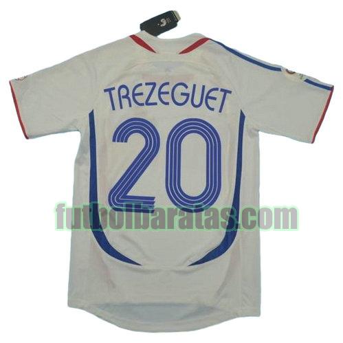 tailandia camiseta trezeguet 20 francia copa mundial 2006 segunda equipacion