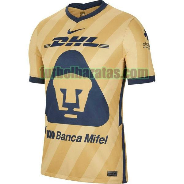 tailandia camiseta unam pumas 2021 amarillo tercera