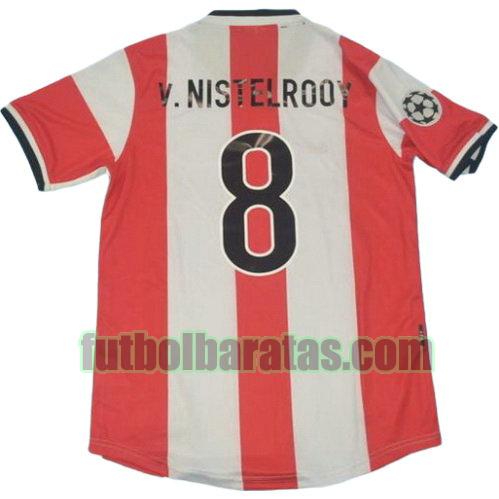 tailandia camiseta v.nistelrooy 8 psv eindhoven 1998 primera equipacion