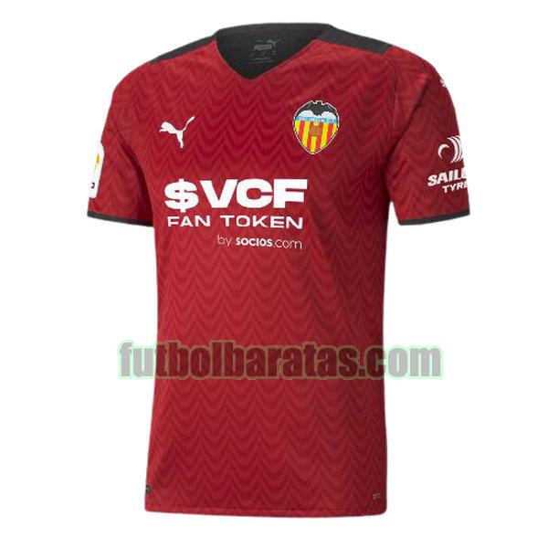 tailandia camiseta valencia 2021 2022 rojo segunda