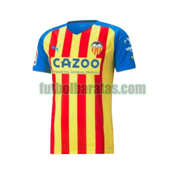 tailandia camiseta valencia 2022 2023 azul rojo tercera