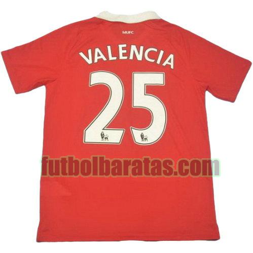 tailandia camiseta valencia 25 manchester united pl 2010-2011 primera equipacion