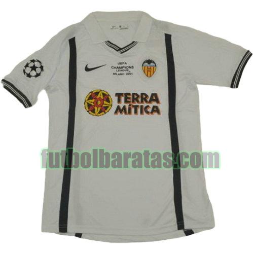 tailandia camiseta valencia ucl 2001 primera equipacion