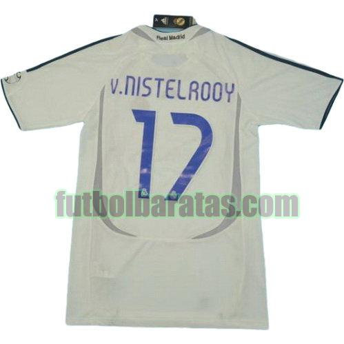 tailandia camiseta van nistelrooy 17 real madrid 2006-2007 primera equipacion