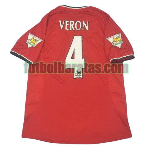 tailandia camiseta veron 4 manchester united 2000-2002 primera equipacion