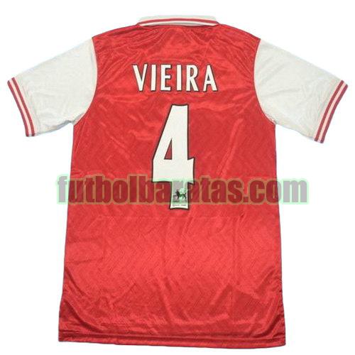 tailandia camiseta vieira 4 arsenal 1997 primera equipacion