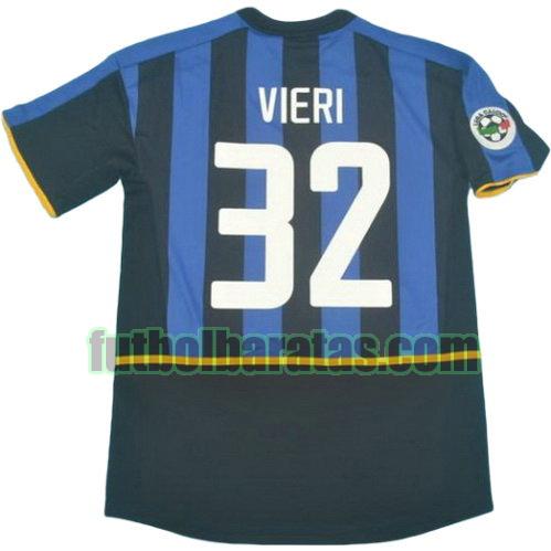 tailandia camiseta vieri 32 inter milan 2002-2003 primera equipacion