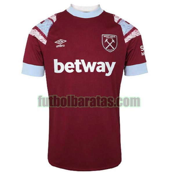 tailandia camiseta west ham united 2022 2023 rojo primera