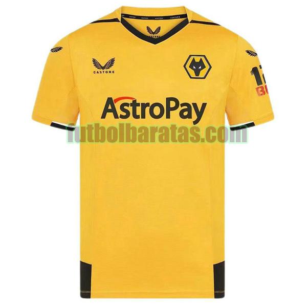 tailandia camiseta wolverhampton wanderers fc 2022 2023 amarillo primera