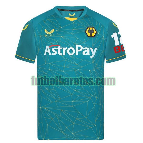 tailandia camiseta wolverhampton wanderers fc 2022 2023 verde segunda