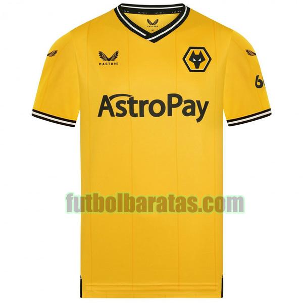 tailandia camiseta wolverhampton wanderers fc 2023 2024 amarillo primera