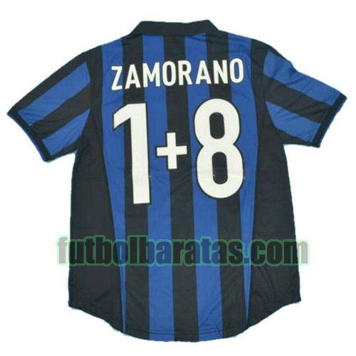 tailandia camiseta zamorano 1+8 inter milan 1998-1999 primera equipacion