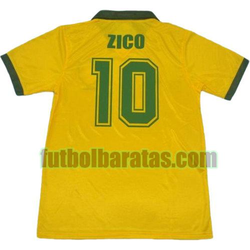 tailandia camiseta zico 10 brasil 1988 primera equipacion