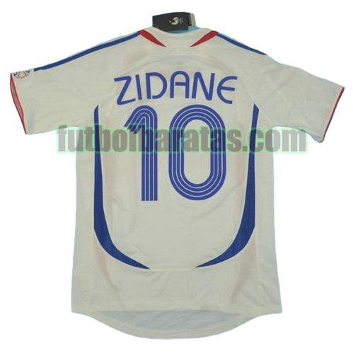 tailandia camiseta zidane 10 francia copa mundial 2006 segunda equipacion